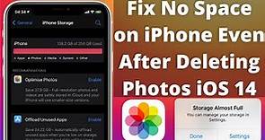 How to Fix No Space on iPhone Even After Deleting Photos and Videos iOS 14