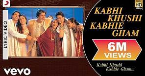 Kabhi Khushi Kabhie Gham Lyric Video - Title Track | Shah Rukh Khan | Lata Mangeshkar