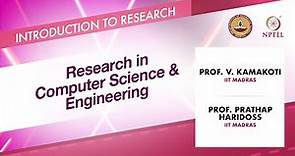 Research in Computer Science & Engineering