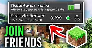 How To Play Multiplayer In Minecraft Bedrock (Join Friends World) - Full Guide