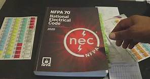2020 Nec code book and Tabs.
