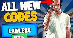 ALL LAWLESS CODES! (August 2022) | ROBLOX Codes *SECRET/WORKING*