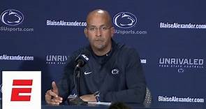 [FULL] Penn State’s James Franklin sounds off after loss to Ohio State | ESPN