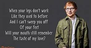Ed sheeran - thinking out loud (lyrics)
