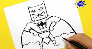How to draw Batman (Batman vs superman) / Como dibujar a Batman paso a paso