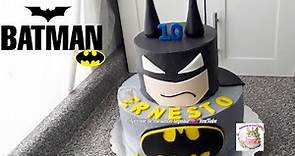 pastel de Batman de dos pisos / Batman cake / cómo hacer un pastel