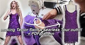 Taylor Swift's Purple Fearless Tour Outfit Tutorial (+ PDF Pattern)