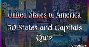 USA 50 States and Capitals Quiz | United States Capitals and Abbreviations