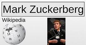 Mark Zuckerberg | Wikipedia