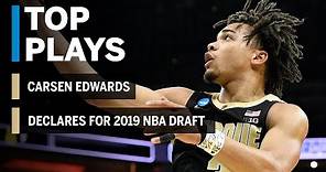 Highlights: Carsen Edwards Declares for 2019 NBA Draft | Purdue | B1G Basketball