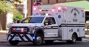 New Orleans EMS Ambulances Responding