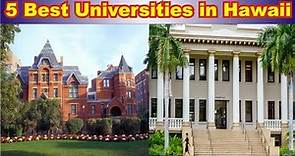 Top 5 Universities in Hawaii