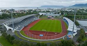 Laugardalsvöllur Stadium in Reykjavík by drone - DJI MAVIC 3