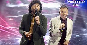 Sanremo 2024 - Renga e Nek cantano un medley dei loro successi