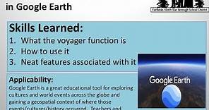 How to use Google Earth Voyager?