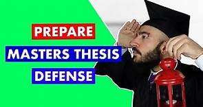 How To Prepare For Your Master's Thesis Defense | Top 7 Tips For Master's Thesis Defense