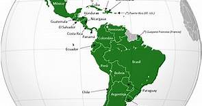 Países latinoamericanos (listado y mapa) — Saber es práctico