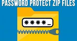 How to Password Protect a Zip File for Free