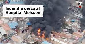 Incendio en Meissen, Bogotá: video de las impresionantes llamas cerca al hospital | El Espectador