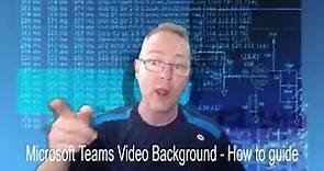 How to add a video background to Microsoft Teams
