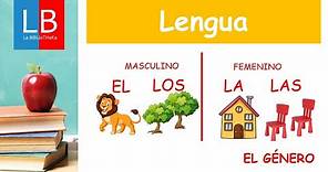 El Sustantivo. GÉNERO masculino y femenino✔👩‍🏫PRIMARIA