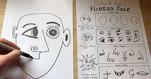 Art Lessons Online: How to Draw a Picasso Face (K-5)