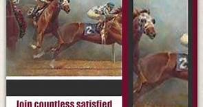 Fred Stone Hand Signed Limited Edition Print: Three Dates with Destiny - Secretariat - GalleryDirec