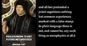 Prolegomena to Any Future Metaphysics 💖 By Immanuel Kant. FULL Audiobook