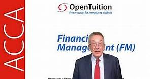Introduction to the ACCA Financial Management (FM) Exam
