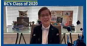 Jacob Tremblay's words to the Class of 2020