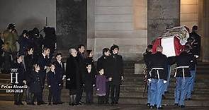 Dronning Margrethe og familien i sorg ved Christiansborg Slotskirke