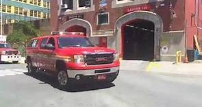 FDNY Battalion 44 responding to a fire in Brooklyn