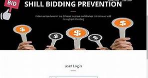 Online Auction Using Shill Bidding Prevention