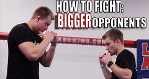How to Fight Someone Bigger Than You - Overhand Right Punch