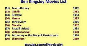 Ben Kingsley Movies List