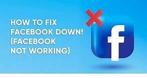 How to Fix Facebook Down ( Facebook Not Working ) | InstaFollowers