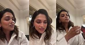 Pathan actress Deepika Padukone instagram live