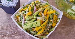🥗 Exquisita, saludable y fácil ensalada de mango y pepino 🥒 🥭