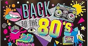 80's Party Decorations Back to The 80's Banner 80's Backdrop Decoration for Photography Background 80's Party Supplies, 73 x 43 x 0.04 Inch