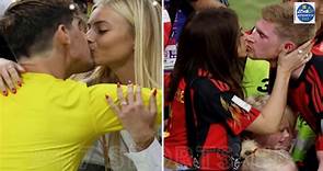 Thibaut Courtois Kisses Stunning Fiancée in the Stands after She Watches Belgium Keeper Save Penalty