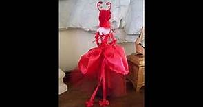 Marie Antoinette Repaint Barbie Doll Red Costume