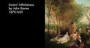John Donne, Lovers' Infiniteness