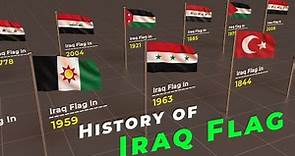 History of Iraq Flag | Evolution of Iraq Flag | Flags of the world |