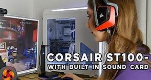 Corsair ST100 RGB Premium Headset stand - with built in soundcard!