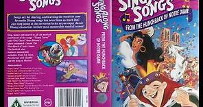 Sing Along Songs from Hunchback of Norte Dame (1996, UK VHS)