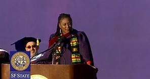 Black Lives Matter co-founder Alicia Garza represents grad students with powerful speech