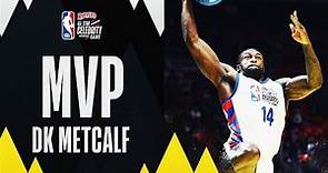 DK Metcalf wins MVP at the 2023 #RufflesCelebGame 🏆| February 17, 2023