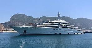 Roman Abramovich $1.2 Billion 163m Mega Yacht ECLIPSE in Gibraltar