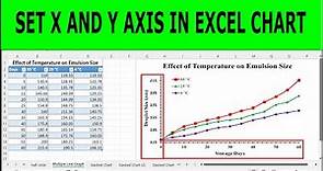How to Set X and Y Axis in Excel (Excel 365)