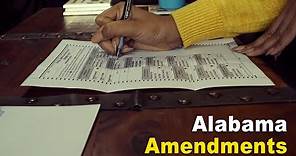 Amendments on the 2020 Alabama ballot explained